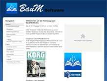 Tablet Screenshot of baum-software.ch